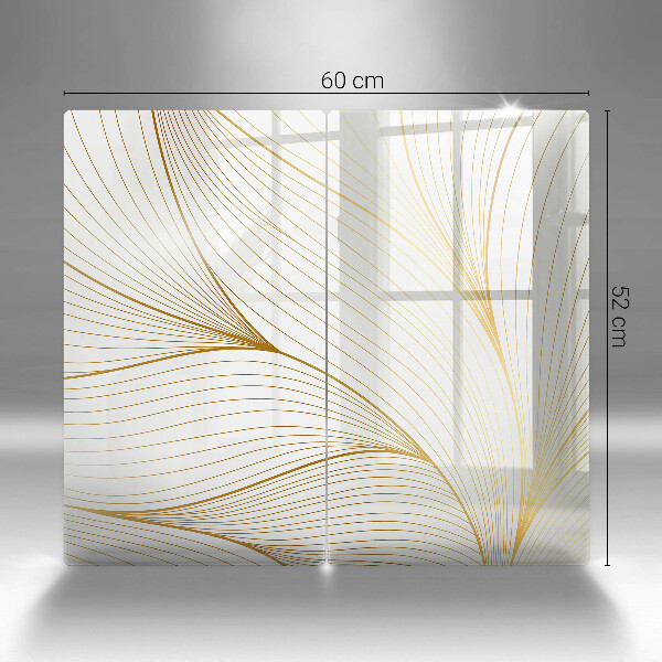 Főzőlap védő üveglap Modern vonalak minta