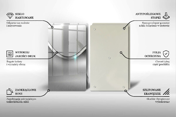 Főzőlap védő üveglap Fém absztrakció