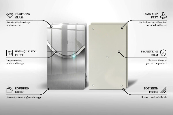 Főzőlap védő üveglap Fém absztrakció