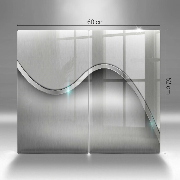 Főzőlap védő üveglap Fém absztrakció