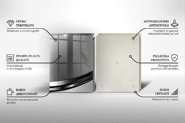 Főzőlap védő üveglap Fém absztrakció