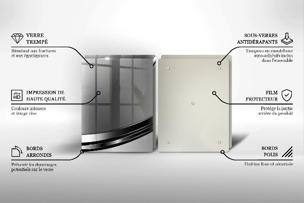 Főzőlap védő üveglap Fém absztrakció