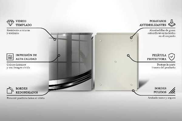 Főzőlap védő üveglap Fém absztrakció