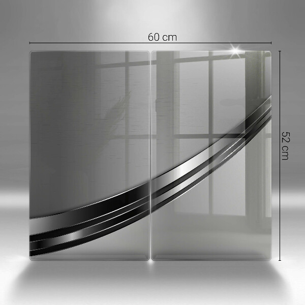 Főzőlap védő üveglap Fém absztrakció