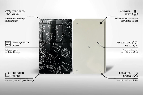 Főzőlap védő üveglap Konyhai kiegészítők