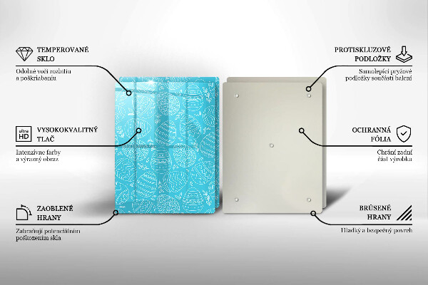 Főzőlap védő üveglap Húsvéti téma