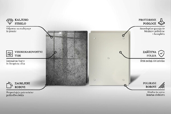 Főzőlap védő üveglap Beton kő textúra