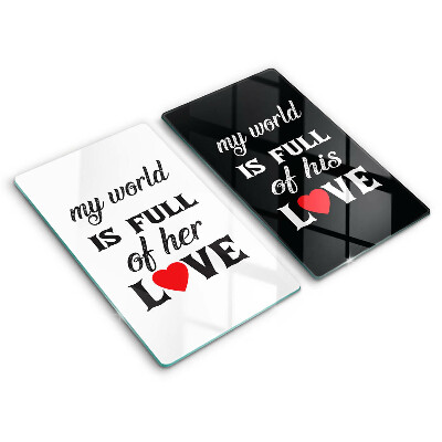 Főzőlap védő üveglap Felirat mondat