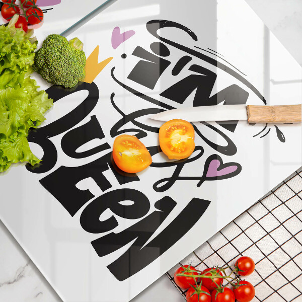 Főzőlap védő üveglap Felirat mondat