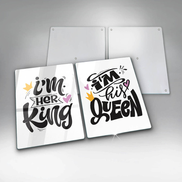 Főzőlap védő üveglap Felirat mondat