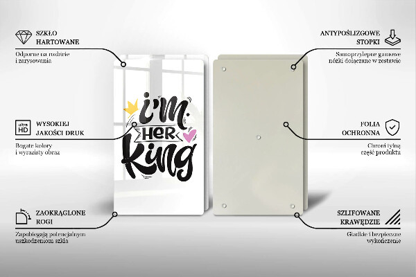 Főzőlap védő üveglap Felirat mondat