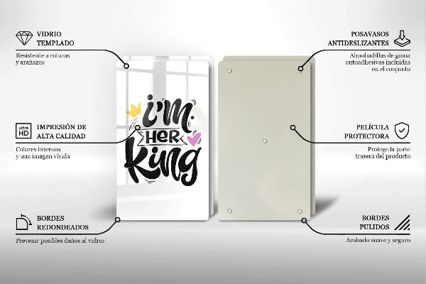 Főzőlap védő üveglap Felirat mondat