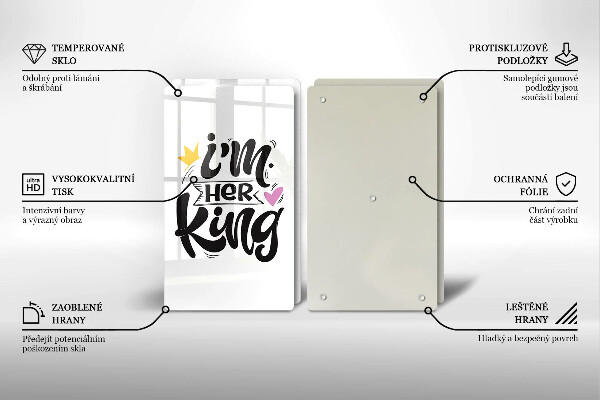 Főzőlap védő üveglap Felirat mondat