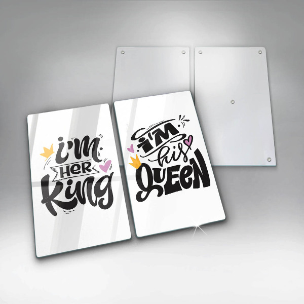 Főzőlap védő üveglap Felirat mondat