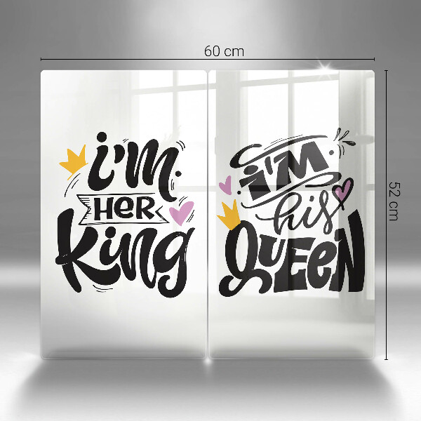 Főzőlap védő üveglap Felirat mondat