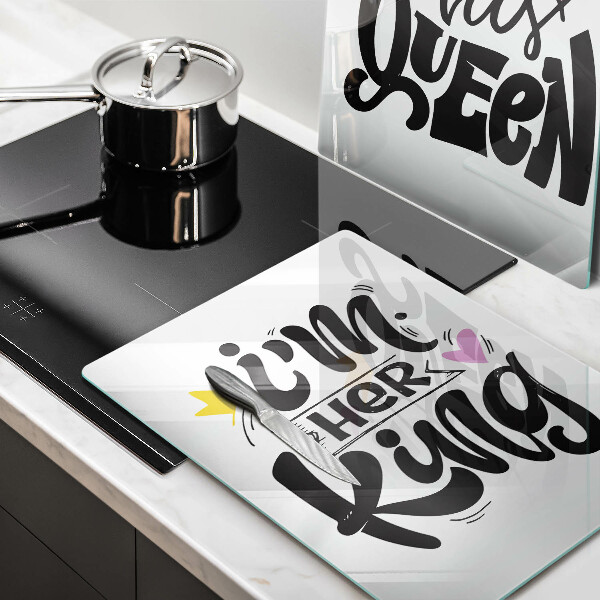 Főzőlap védő üveglap Felirat mondat