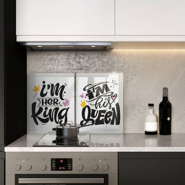 Főzőlap védő üveglap Felirat mondat