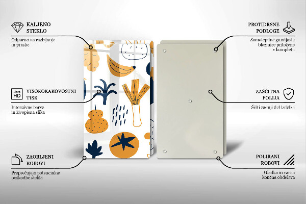 Főzőlap védő üveglap Élelmiszer illusztráció