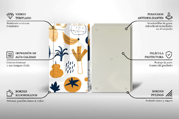 Főzőlap védő üveglap Élelmiszer illusztráció