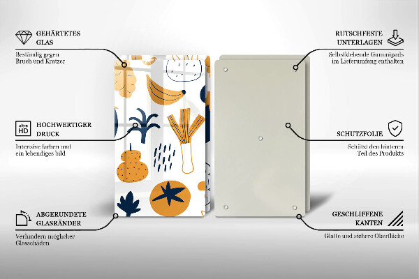 Főzőlap védő üveglap Élelmiszer illusztráció