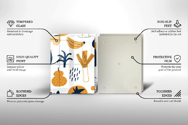 Főzőlap védő üveglap Élelmiszer illusztráció