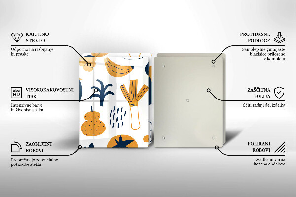 Főzőlap védő üveglap Élelmiszer illusztráció