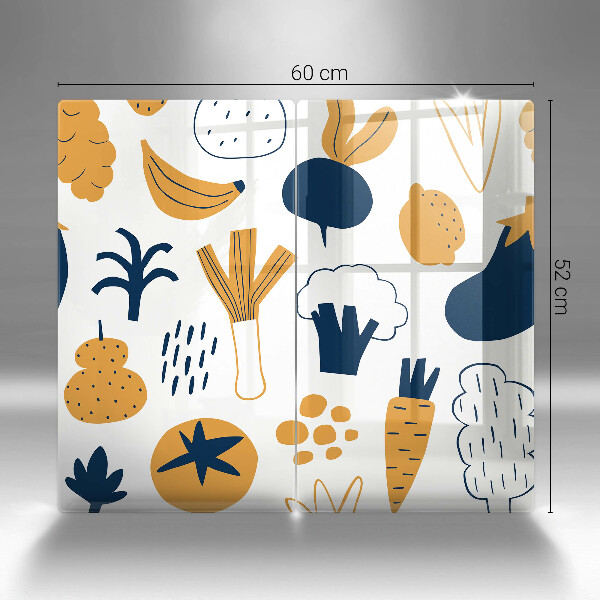 Főzőlap védő üveglap Élelmiszer illusztráció