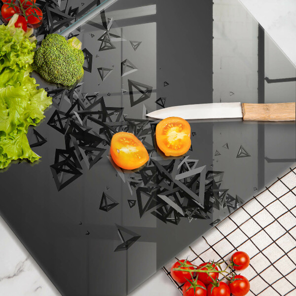 Főzőlap védő üveglap Absztrakt 3D-s formák