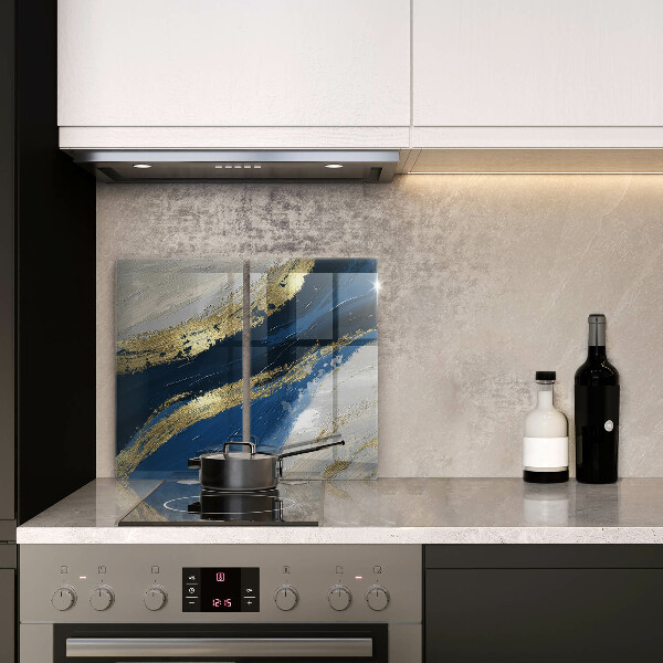 Főzőlap védő üveglap Textúra arannyal