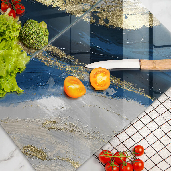 Főzőlap védő üveglap Textúra arannyal