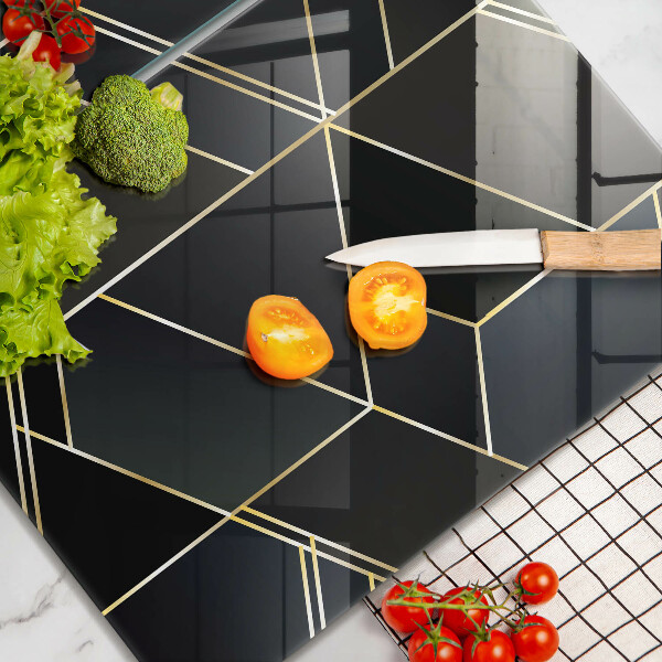 Főzőlap védő üveglap Absztrakt háromszögek