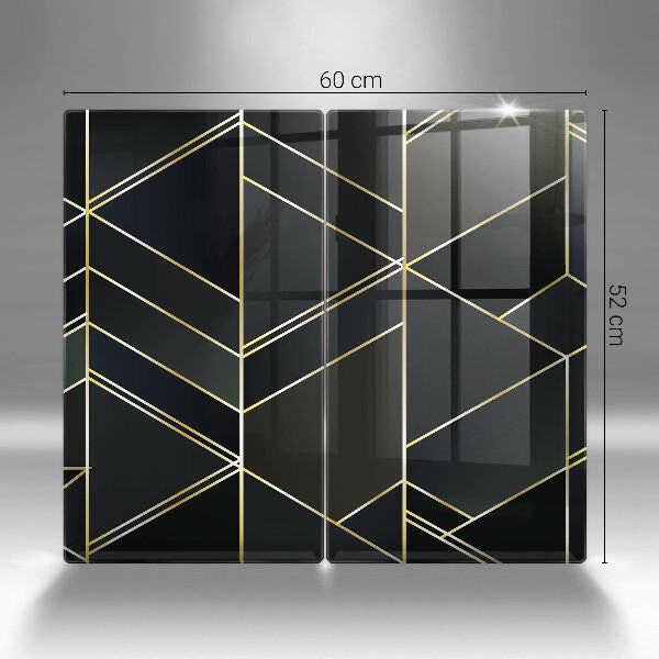 Főzőlap védő üveglap Absztrakt háromszögek