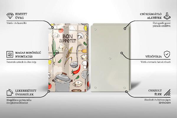 Főzőlap védő üveglap Konyha illusztráció