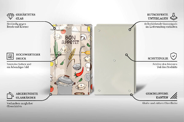 Főzőlap védő üveglap Konyha illusztráció