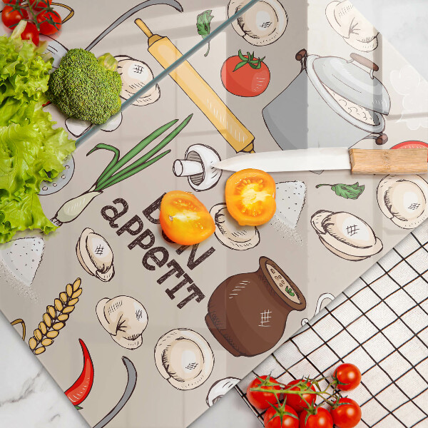 Főzőlap védő üveglap Konyha illusztráció
