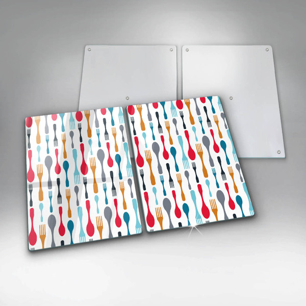 Főzőlap védő üveglap Kanál illusztráció