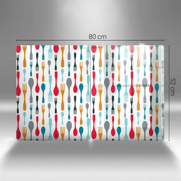 Főzőlap védő üveglap Kanál illusztráció