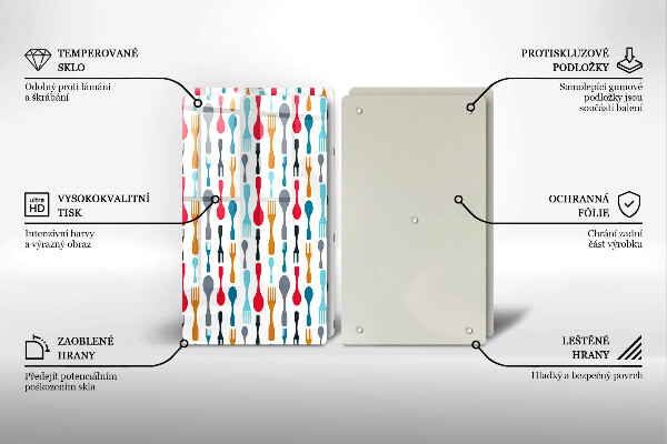 Főzőlap védő üveglap Kanál illusztráció