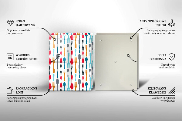 Főzőlap védő üveglap Kanál illusztráció