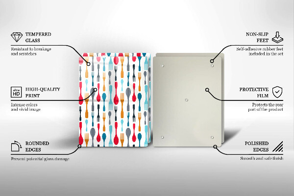 Főzőlap védő üveglap Kanál illusztráció