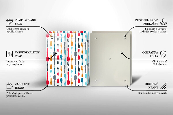 Főzőlap védő üveglap Kanál illusztráció