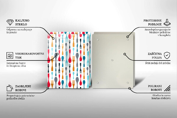 Főzőlap védő üveglap Kanál illusztráció