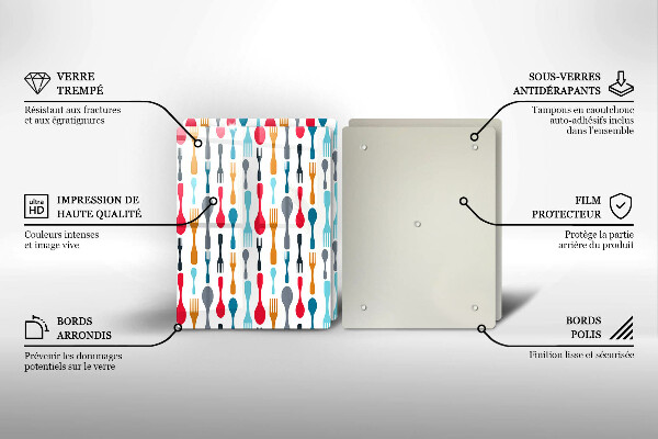 Főzőlap védő üveglap Kanál illusztráció