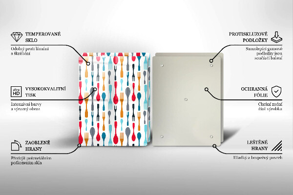 Főzőlap védő üveglap Kanál illusztráció