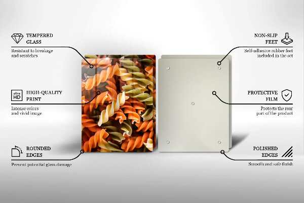 Főzőlap védő üveglap Fusilli tészta