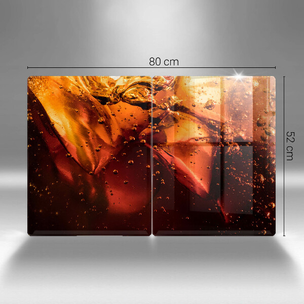 Főzőlap védő üveglap Cola ital jéggel