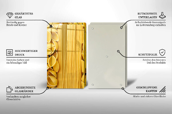 Főzőlap védő üveglap Tészta