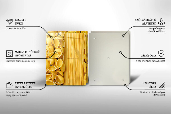 Főzőlap védő üveglap Tészta