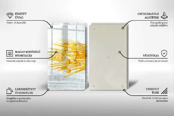 Főzőlap védő üveglap Tészta