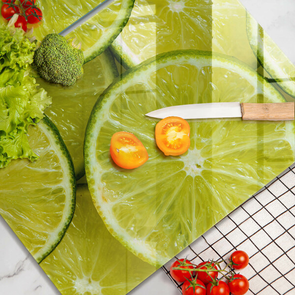 Főzőlap védő üveglap Lime szeletek